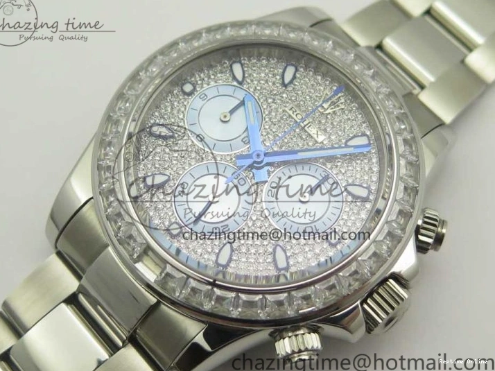 0211 Daytona 116576TBR SS BLF Best Edition Diamond Dial On SS Bracelet A Comfortable 3337